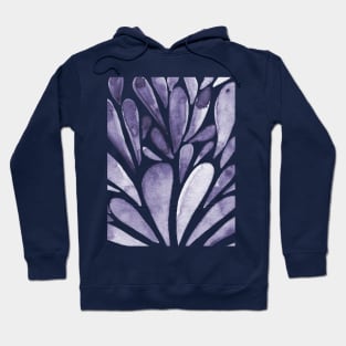 Watercolor artistic drops - indigo Hoodie